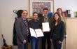 BBRZ ist ein neues ECo-C Bildungscenter: Überreichung der ECo-C Beurteilerzertifikate durch den Präsidenten der IPKeurope Leopold Kaiblinger. v.l.n.re. Leopold Kaiblinger, Mag. Suler, Mag. Zindler, Stv. GF BBRZ Mag. Regina Unterhofer,IT-Leiter Wiesmüller
